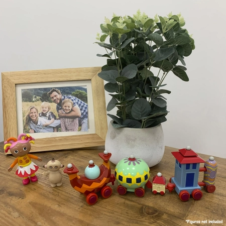 Golden Bear, Dobranocny Ogród, Pociąg Ninky Nonk, zestaw, oryginalna zabawka z bajki, wykonana z dobrej jakości plastiku, wiek dziecka 18 m-cy+