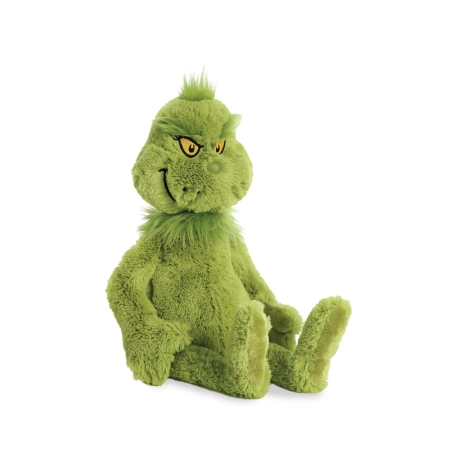 Grinch, maskotka pluszowy klasyczny zielony Grinch, 45 cm, plusz wysokiej jakości, oryginalny pluszak na licencji