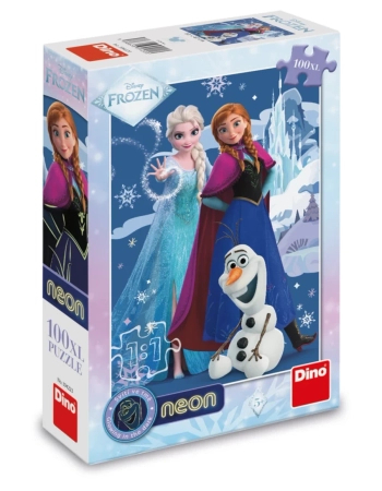 Disney, Kraina Lodu Frozen, Puzzle świecące w ciemności, 100 el.