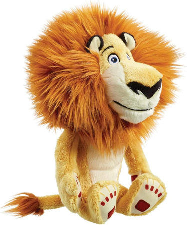 DreamWorks, Madagaskar, pluszowa maskotka Lew Alex, 25 cm w blistrze, bardzo miły plusz, idealny prezent, dla dzieci w każdym wieku