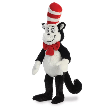 Kot Prot, the Cat in the Hat, Oryginalny kot z bajki, maskotka pluszowa, miły plusz, 44 cm
