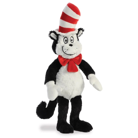 Kot Prot, the Cat in the Hat, Oryginalny kot z bajki, maskotka pluszowa, miły plusz, 44 cm