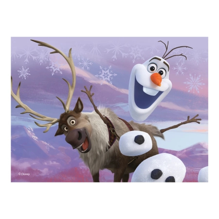 Dino Toys, Kraina Lodu, Drewniane klocki obrazkowe, 12 el.