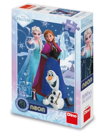 Disney, Kraina Lodu Frozen, Puzzle świecące w ciemności, 100 el.