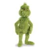 Grinch, maskotka pluszowy klasyczny zielony Grinch, 45 cm, plusz wysokiej jakości, oryginalny pluszak na licencji