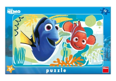 Gdzie jest Nemo? Puzzle ramkowe Nemo i Dory, 15 el.