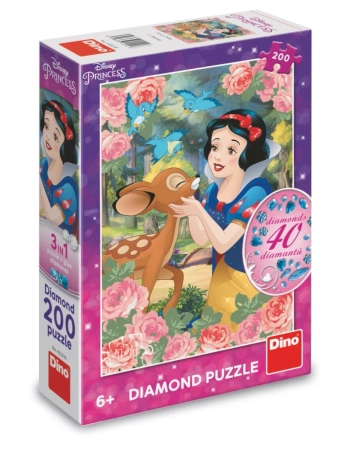 Królewna Śnieżka, Puzzle z diamencikami, 200 el.