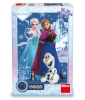 Disney, Kraina Lodu Frozen, Puzzle świecące w ciemności, 100 el.