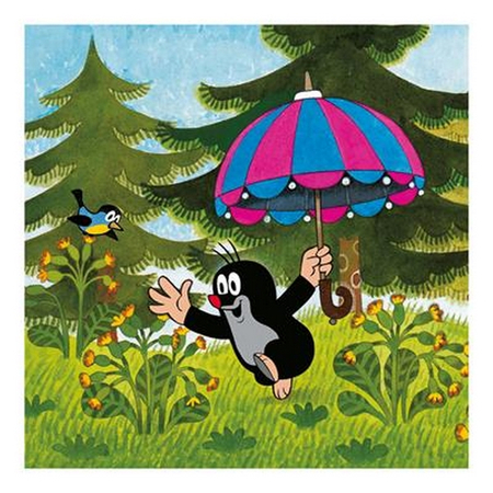 Puzzle 3-w-1 Krecik i parasol, Dino, 3 x 55 el.