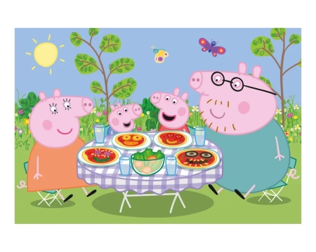 Świnka Peppa, puzzle 2w1, Peppa na wakacjach, 2 x 48 el.
