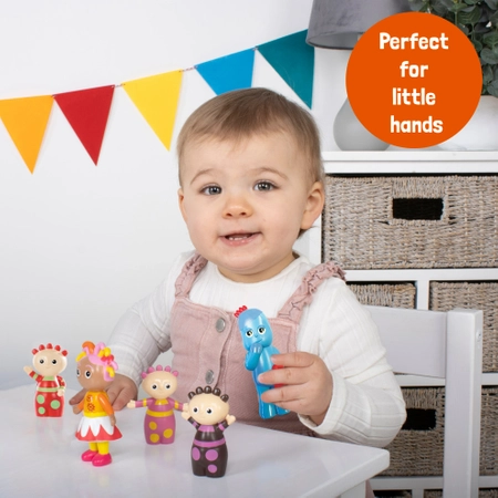 Dobranocny Ogród, Figurki z bajki, 5 szt.: Upsy Daisy, Igipigiel i Tomblibusie, od 7 do 11 cm, wykonane z dobrej jakości plastiku, nieruchome kończyny, idealne na prezent dla maluszka w wieku już od 18 miesięcy+