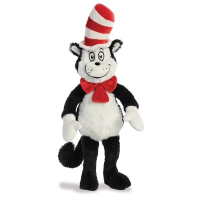 Kot Prot, the Cat in the Hat, Oryginalny kot z bajki, maskotka pluszowa, miły plusz, 44 cm