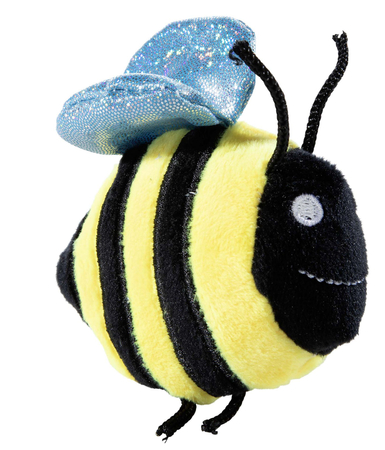 Heunec Pszczółka Maskotka – Mini Pluszak 8 cm z Lśniącymi Skrzydełkami