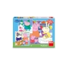 Dino Toys, Świnka Peppa, Zestaw puzzle 3-w-1, Wesołe popołudnie, 3 x 55 el., dla dzieci w wieku 5+