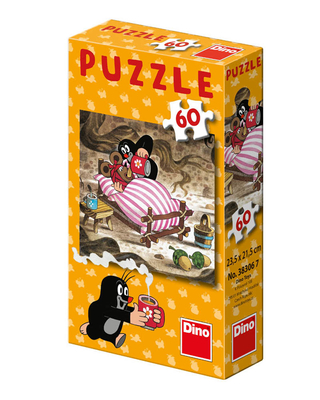 Krecik i Przyjaciele, Mini Puzzle, Leczenie Myszki, 60 el.
