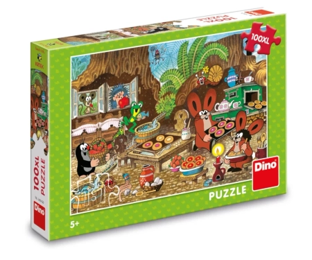 Krecik i Przyjaciele, Puzzle XL dla dzieci, Krecik w kuchni, 100 el.