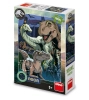 Dino Toys, Jurassic World, Puzzle neonowe XL Dinozaury, 100 el. świecące w ciemności