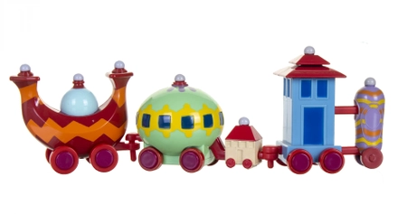 Golden Bear, Dobranocny Ogród, Pociąg Ninky Nonk, zestaw, oryginalna zabawka z bajki, wykonana z dobrej jakości plastiku, wiek dziecka 18 m-cy+