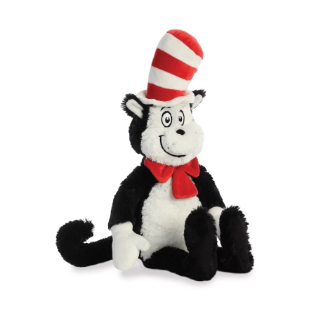 Kot Prot, the Cat in the Hat, Oryginalny kot z bajki, maskotka pluszowa, miły plusz, 44 cm