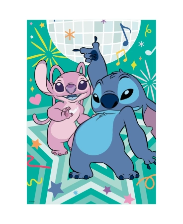 Disney, Stitch, puzzle z diamencikami, 200 el., obrazek 33 x 47 cm