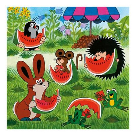 Puzzle 3-w-1 Krecik i parasol, Dino, 3 x 55 el.