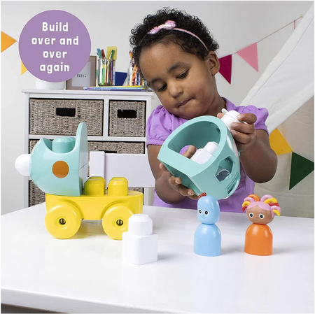 Golden Bear, Dobranocny Ogród, Pojazd sorter Pinky Ponk, dla najmłodszych dzieci 18 miesięcy+