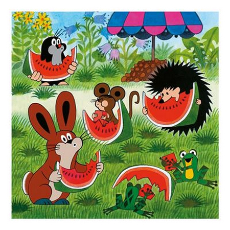 Puzzle 3-w-1 Krecik i parasol, Dino, 3 x 55 el.