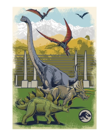 Dino Toys, Jurassic World, Puzzle Dinozaury, 48 el.