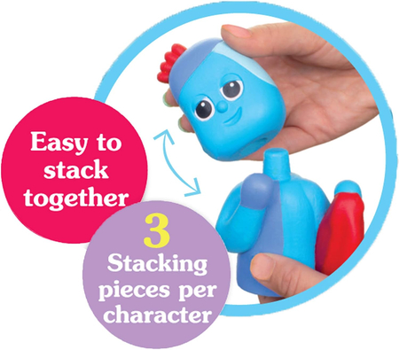 Golden Bear, Dobranocny Ogród, Duże figurki Igipigiel i Upsy Daisy, rozkładane na elementy, wiek dziecka 10 miesięcy+