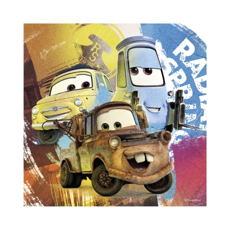 Auta Cars, puzzle 3w1, Kumple, 3 x 55 el.