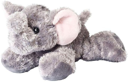 ZWIERZAKI: Maskotka pluszowy szary Słonik, 20 cm, Aurora Mini Flopsie, miły plusz, wysoka jakość