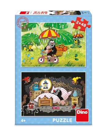 Dino Toys, Krecik, Puzzle dla dzieci Dzień Krecika, 2 x 48 el.