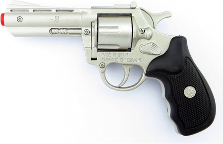 Gonher Mały Policjant – metalowy pistolet na kapiszony z kaburą + 4x kapiszony | Zestaw 2 w 1 | Prezent na Dzień Dziecka 2025