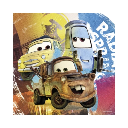 Auta Cars, puzzle 3w1, Kumple, 3 x 55 el.