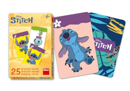 Disney, Stitch, Karty do gry dla dzieci Czarny Piotruś