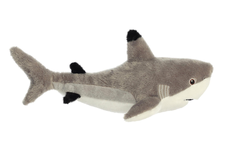 Aurora World, Maskotka pluszowa Rekin czarnopłetwy, 37 cm, seria Eco Nation, miły plusz, eko materiały z recyklingu