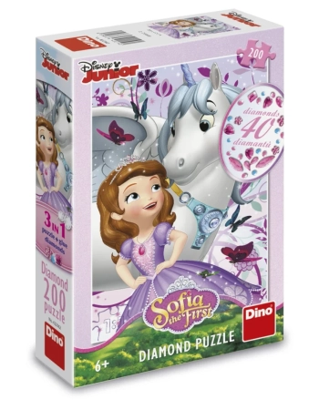 Księżniczki Disneya, Puzzle z diamencikami dla dziewczynek, Jej Wysokość Zosia, 200 el.