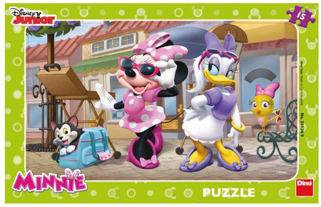 Disney, Myszka Minnie, puzzle ramkowe, 15 el.