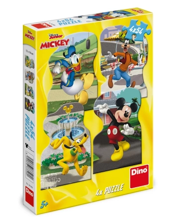 Myszka Miki, puzzle dla dzieci, zestaw 4 układanki, 4 x 54 el.