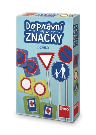 Znaki drogowe, gra pamięciowa Memory, dla dzieci w wieku 4+, 48 kart