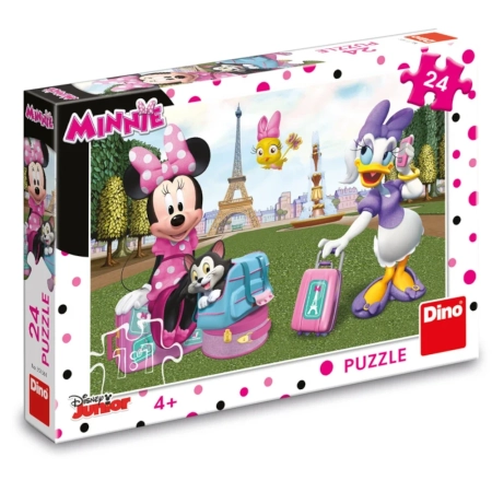 Puzzle Myszka Minnie w Paryżu, 24 el., Dino