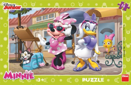 Disney, Myszka Minnie, puzzle ramkowe, 15 el.