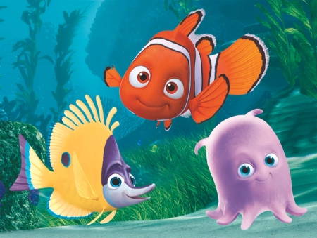 Dino Toys, Gdzie jest Nemo, Drewniane klocki obrazkowe, 12 el.