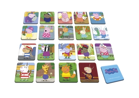 Świnka Peppa, Gra pamięciowa memory memo dla dzieci, wiek dziecka 4+
