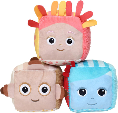 Dobranocy Ogród, pluszowe kostki sensoryczne, 3 szt.