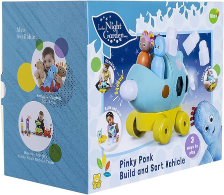 Golden Bear, Dobranocny Ogród, Pojazd sorter Pinky Ponk, dla najmłodszych dzieci 18 miesięcy+