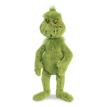Grinch, maskotka pluszowy klasyczny zielony Grinch, 45 cm, plusz wysokiej jakości, oryginalny pluszak na licencji