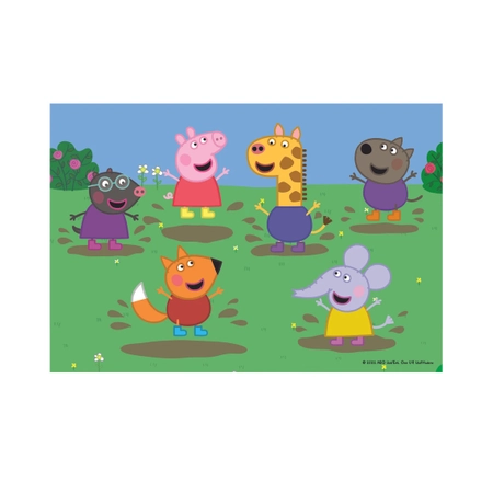 Dino Toys, Świnka Peppa, puzzle dla dzieci Peppa i przyjaciele, 2 x 48 el.