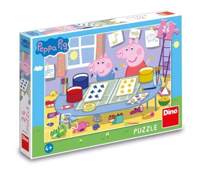 Dino Toys, Świnka Peppa, Puzzle Artyści, 24 el.