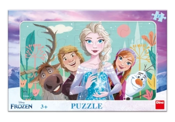 Kraina Lodu Frozen II, Puzzle ramkowe Rodzina, 15 el.